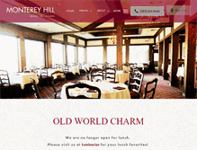 Tablet Screenshot of montereyhillrestaurant.com